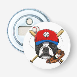 Dog Lovers Button Bottle Opener with magnet