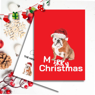 Dog Lovers Christmas Personalised Red and White