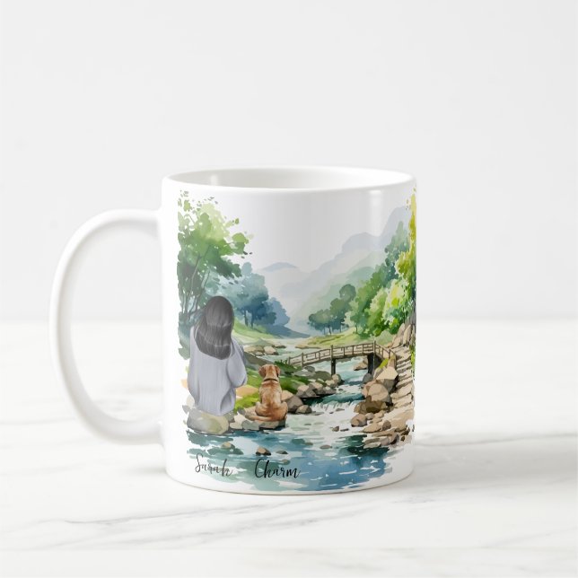 Dog Lover's Delight: Adorable Puppy Mug (Left)