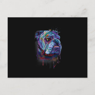 Dog Lovers   English Bulldog Gift English Bulldog Holiday Postcard