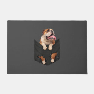 Dog Lovers English Bulldog In Your Pocket Dogs Doormat