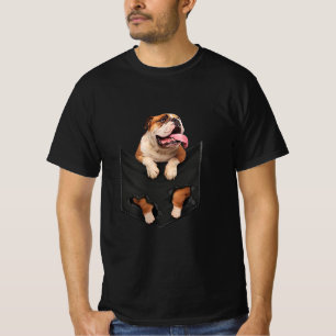 Dog Lovers English Bulldog In Your Pocket Dogs T-Shirt
