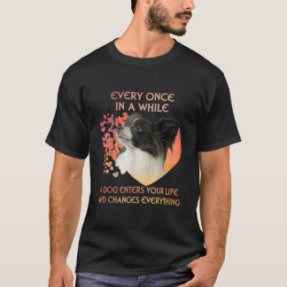 Dog Lovers | Every Once In A While A Papillon Dog T-Shirt