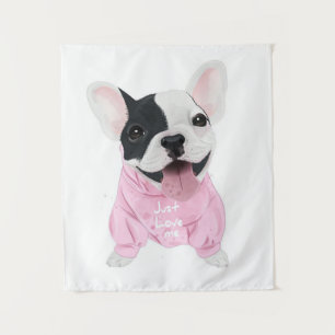 Dog Lovers Just Love Me, Love Dog Tapestry