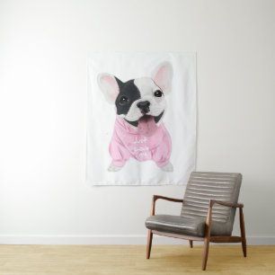 Dog Lovers Just Love Me, Love Dog Tapestry
