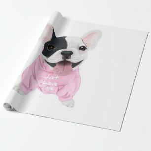 Dog Lovers Just Love Me, Love Dog Wrapping Paper