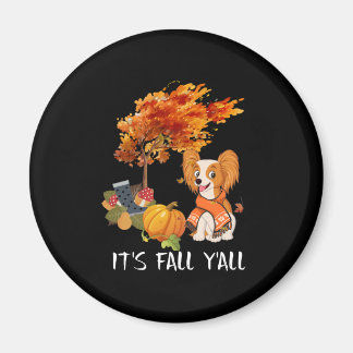 Dog Lovers | Papillon It's Fall Y'all Magnet