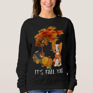 Dog Lovers | Papillon It's Fall Y'all Sweatshirt