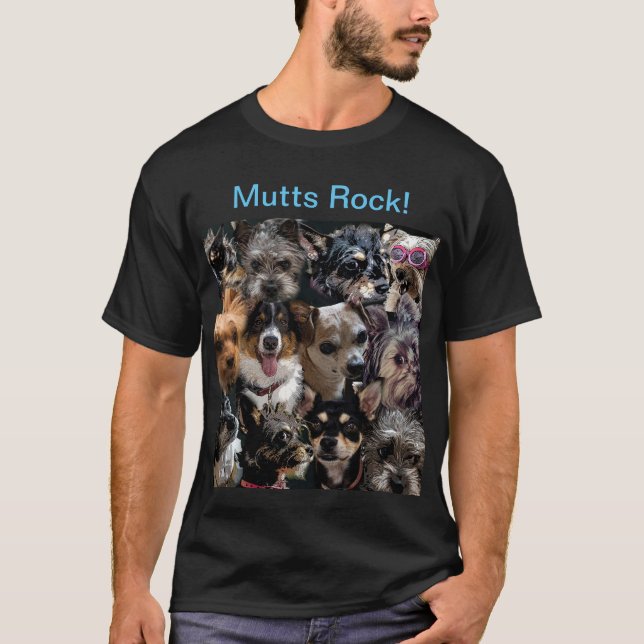 Dog Lovers T-Shirt with Images of Lots of Dogs (Front)