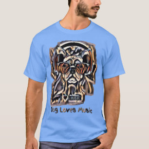 Dog Loves Music T-Shirt