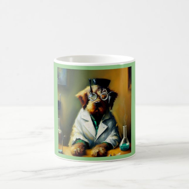 Dog Mad Scientist Coffee Mug (Center)