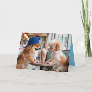 Dog Malt Shop Valentine Card 4