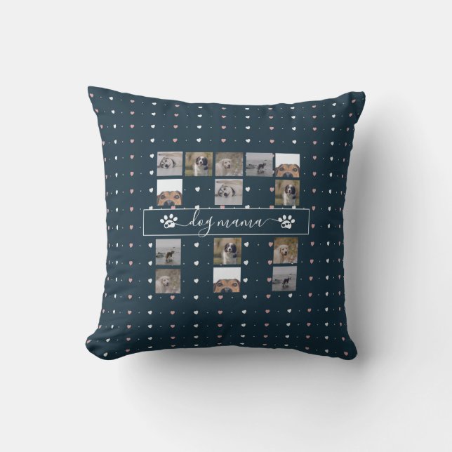 Dog Mama, 5 Photo Keepsake Cushion (Front)