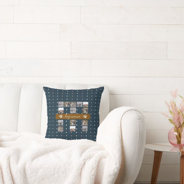 Dog Mama, 5 Photo Keepsake Cushion (Couch)