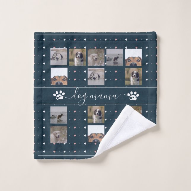 Dog Mama, 5 Photo Wash Cloth (Wash Cloth)