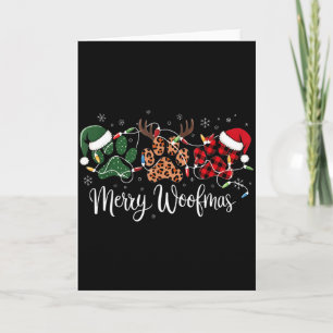 Dog Mama Merry Woofmas Christmas Card