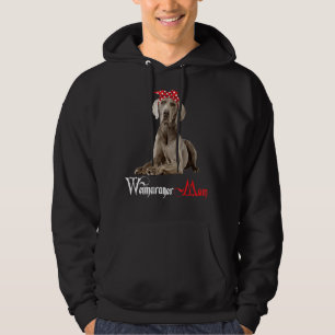 Dog Mama Puppy Mum Weimaraner Hoodie