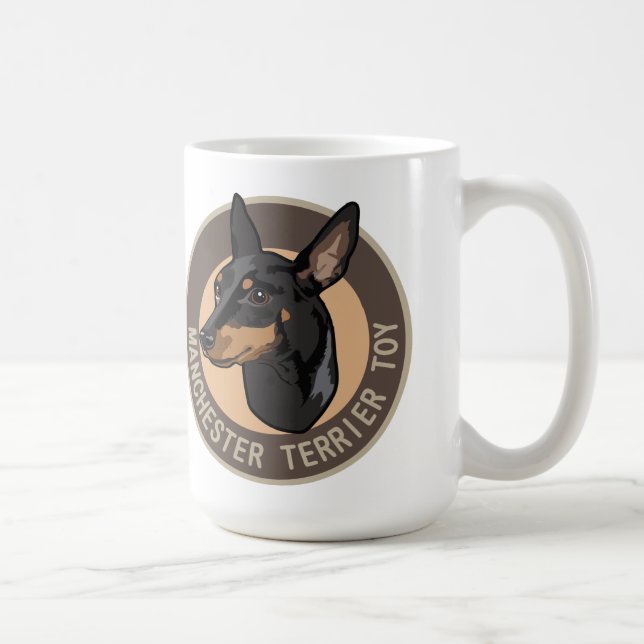 Dog manchester terrier toy coffee mug (Right)