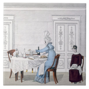 Dog Mania, plate 106 from 'Le Bon Genre, 1818 (col Tile