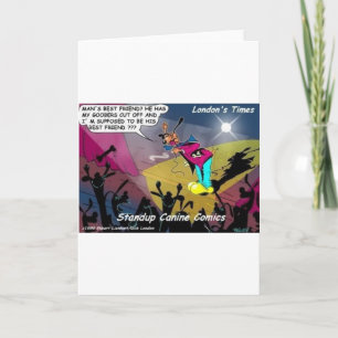 Dog Mans Best Friend? Funny Gifts & Collectibles Card