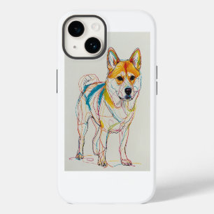 Dog,many colours iPhone 14 case