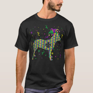 Dog Mardi Gras Outfit Pitbull Puppy Lover Men Wome T-Shirt