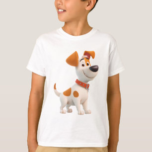 Dog Mascot – Cute Cartoon Puppy Kids  T-Shirt