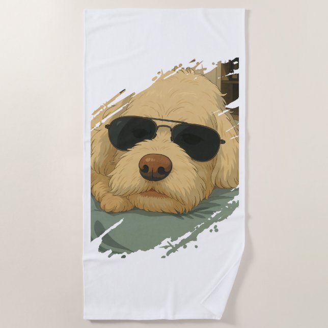 Dog Max Beach Towel (Front)