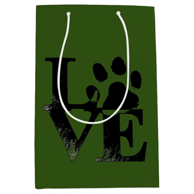 Dog Medium Gift Bag (Front)