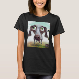Dog meme cute puppy artwork pup doggy portrait sar T-Shirt