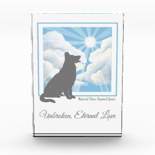 Dog Memorial Acrylic Photo Block - Sighthound
