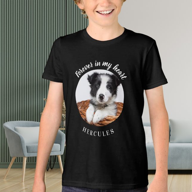 Dog memorial black photo love  Tri-Blend shirt (Creator Uploaded)