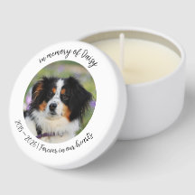 Dog Memorial Candle – Personalized Name & Years