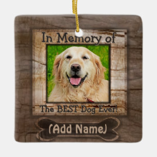Dog Memorial Ceramic Tree Decoration