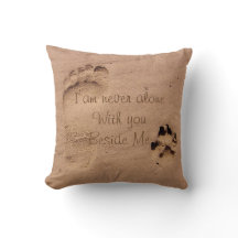Dog Memorial Footprints in Sand personalised
