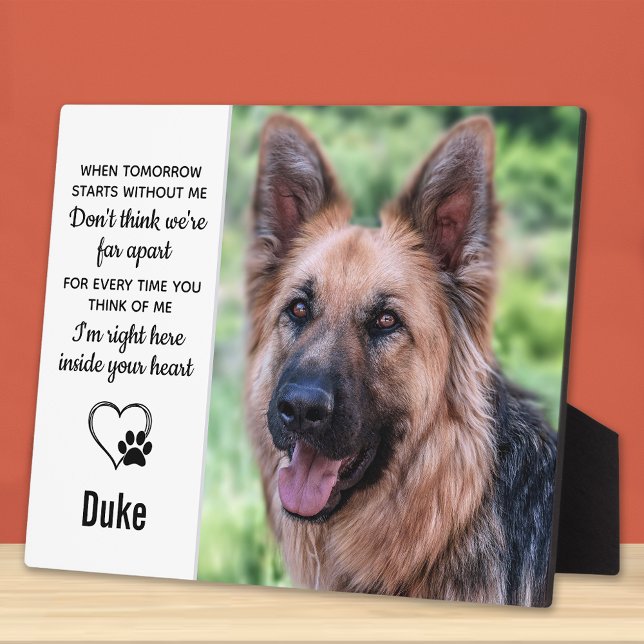 Dog Memorial Gift - Pet Loss Remembrance Keepsake Plaque (Creator Uploaded)