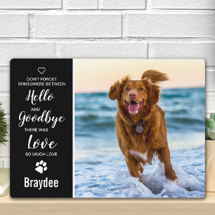 Dog Memorial Keepsake Sympathy Pet Loss Memorial Plaque
