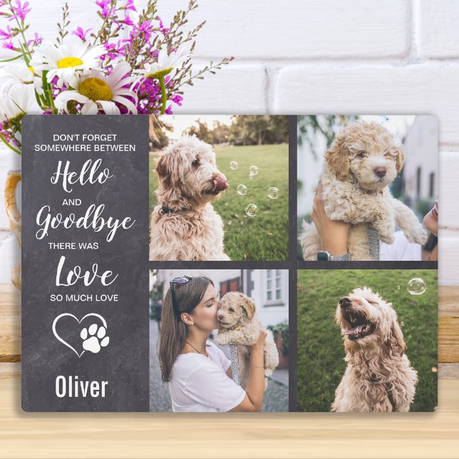 Dog Memorial Keepsake Sympathy Pet Loss Memorial Plaque (Creator Uploaded)