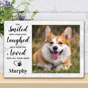 Dog Memorial Personalised Pet Remembrance Photo Plaque