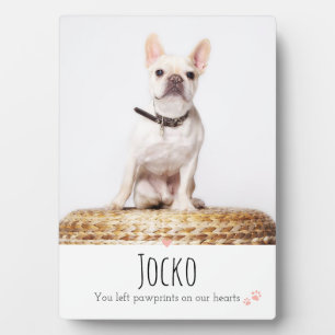 Dog Memorial Pet Loss Keepsake Photo Personalised Plaque