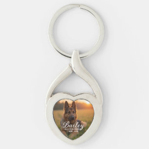Dog Memorial Pet Loss Key Ring