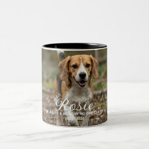 Dog Memorial Pet Loss Two-Tone Coffee Mug