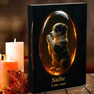 Dog Memorial Photo Block - Australian Shepherd 