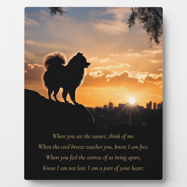 Dog Memorial Spiritual Poem Toy Breed Plaque (Front)