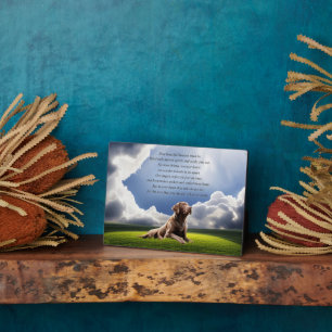 Dog Memorial with Spiritual Poem Beautiful! Plaque