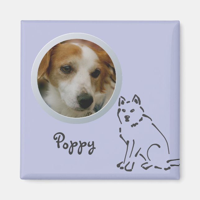 Dog Memory Add a Photo Magnet (Front)