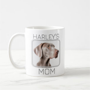 Dog Mom 2 Photo Simple Modern Minimalist  Coffee Mug