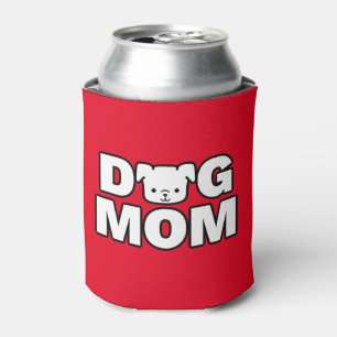 DOG MOM Can Cooler (Red)