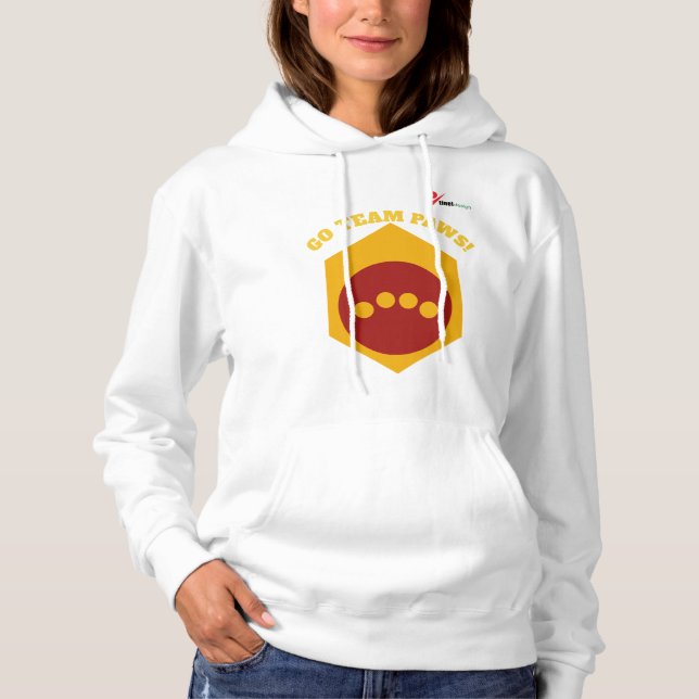 "Dog Mom Cheer Squad" Christmas Hoodie | Go Team P (Front)