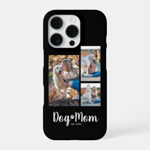 Dog Mom Established Script Black 3 Photo  iPhone 16 Pro Case